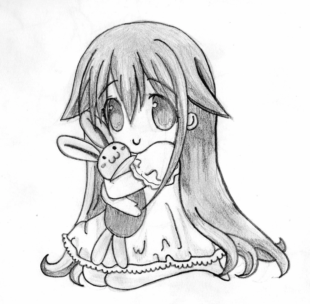 Bức tranh Anime chibi dễ vẽ đơn giản