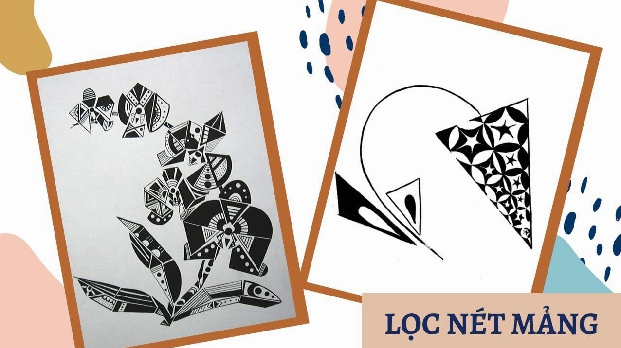 Cách điệu hoa lan theo mảng