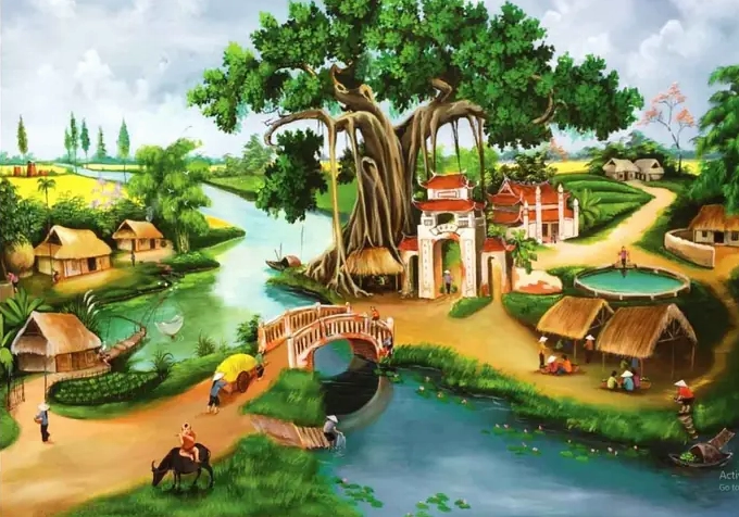 Cách trang trí tranh vẽ với nhiều kích thước khác nhau