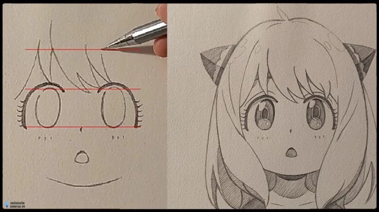Cách vẽ anime nữ cute