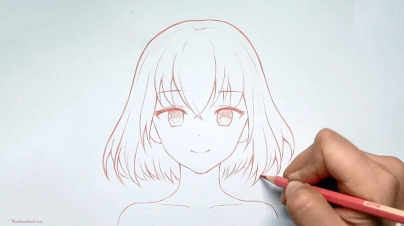 Cách vẽ khuôn mặt anime đơn giản cho người mới tập