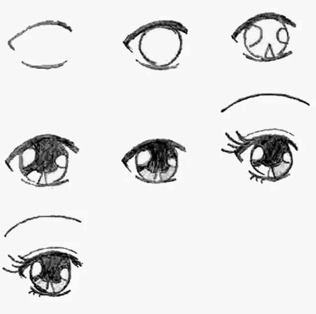 Cách vẽ mắt cho nhân vật anime đơn giản