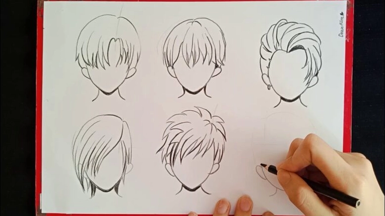 Cách vẽ tóc anime nam độc đáo