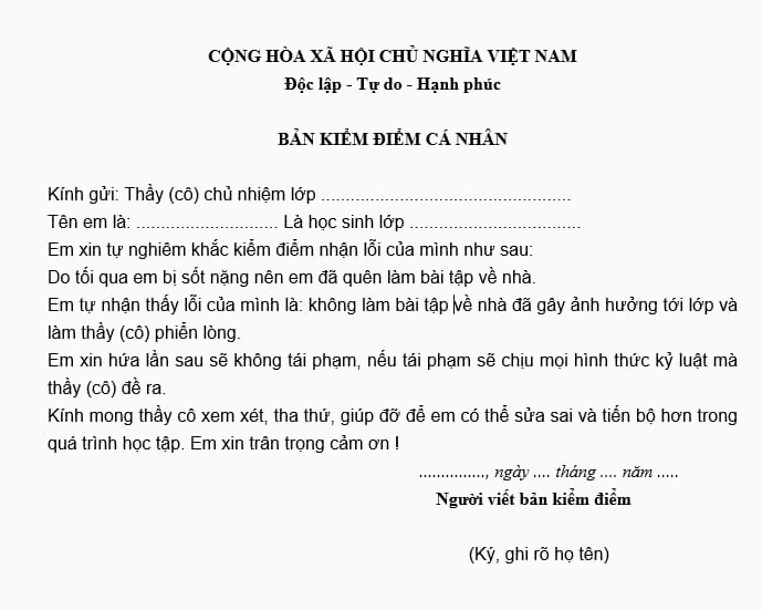Cách viết bản kiểm hướng dẫn chi tiết
