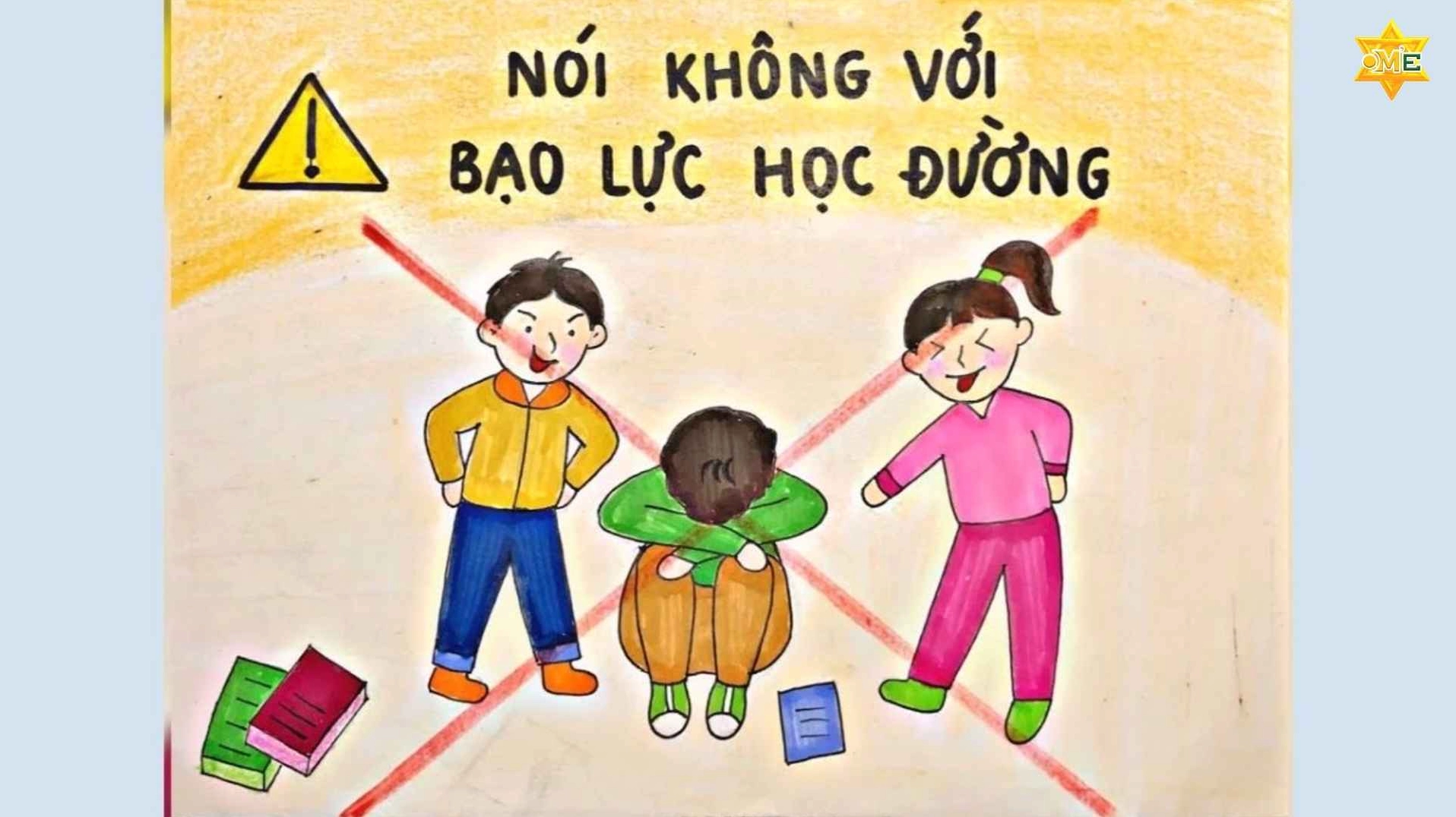 Chia sẻ tác phẩm vẽ bạo lực học đường để lan tỏa thông điệp