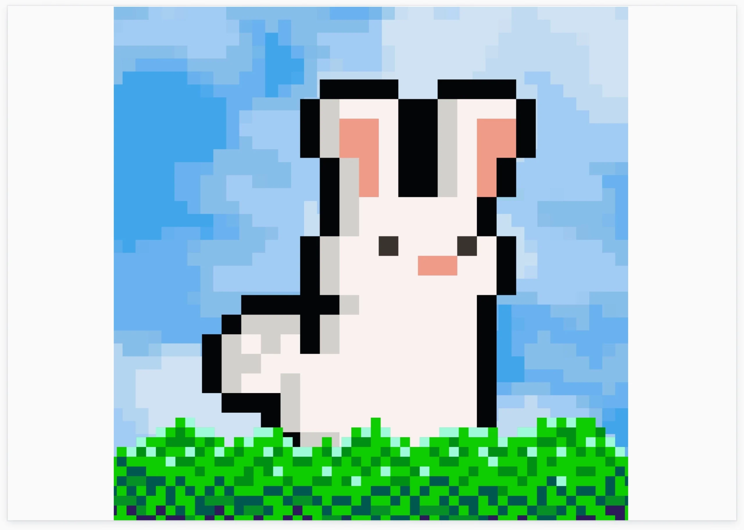 Giao diện phần mềm hỗ trợ vẽ pixel art