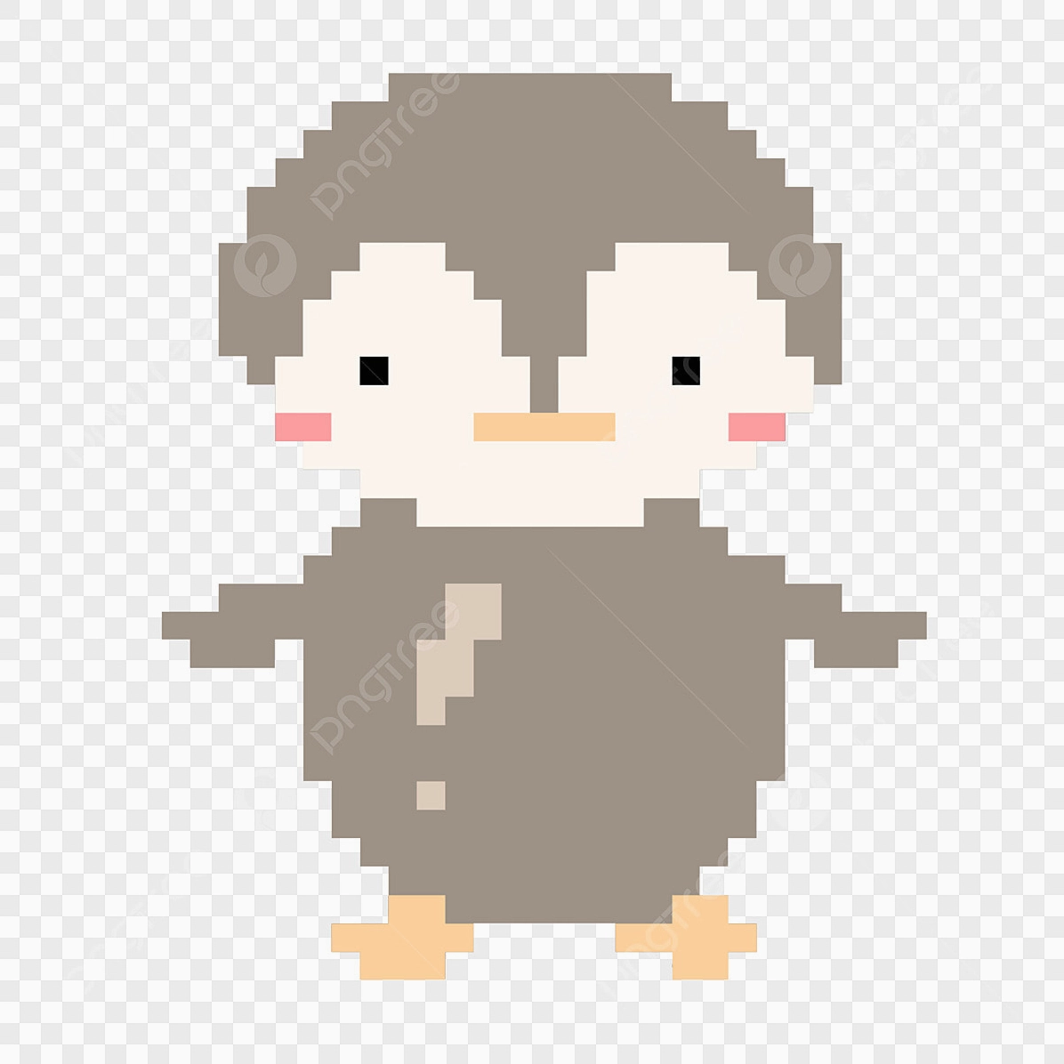 Hình ảnh vẽ pixel động vật dễ thương