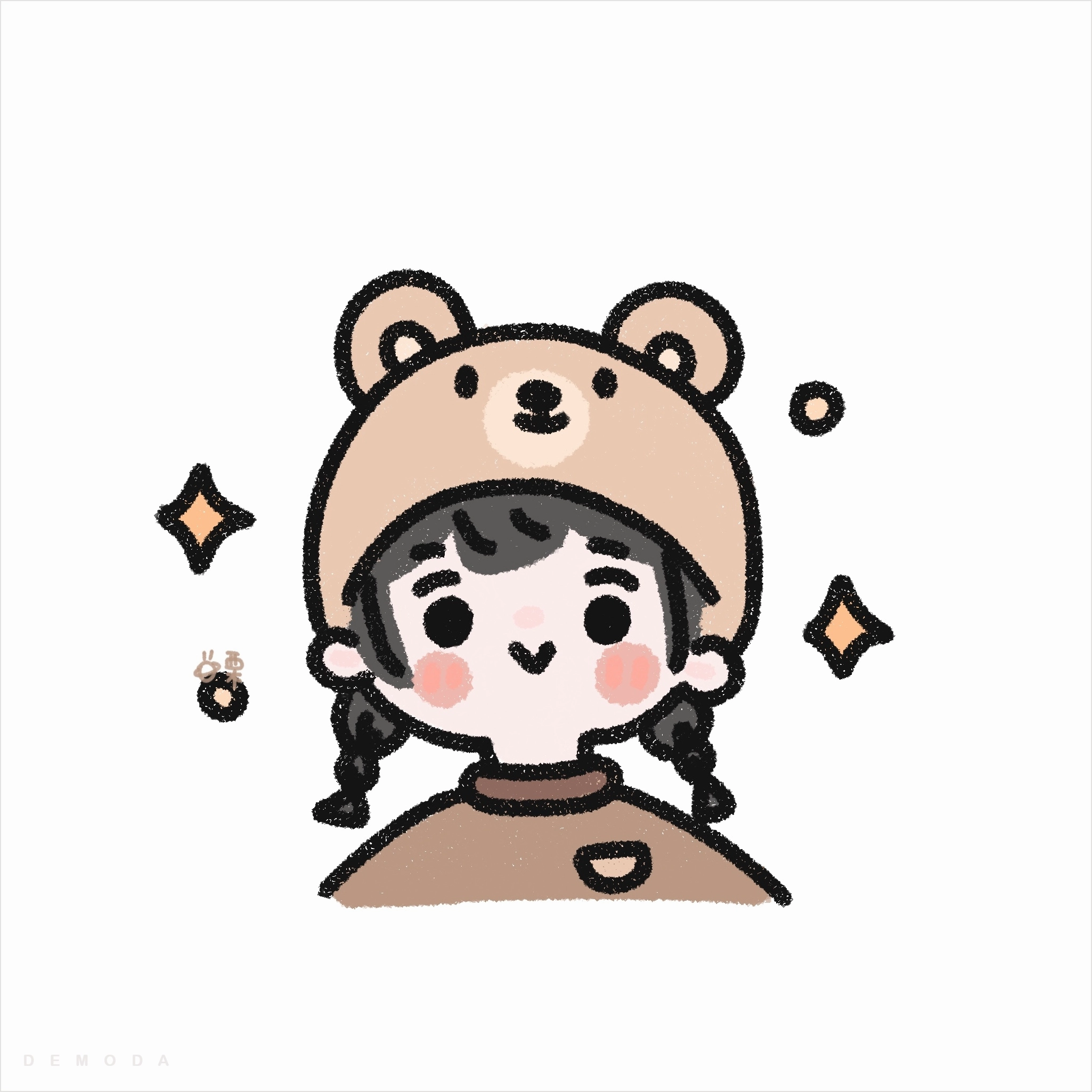 Hoàn thiện đường viền cho nhân vật truyện tranh cute