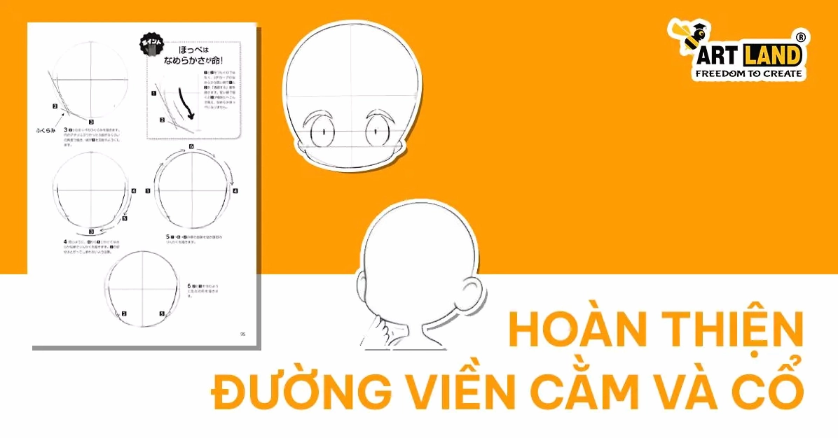Hoàn thiện đường viền cổ và cằm chibi
