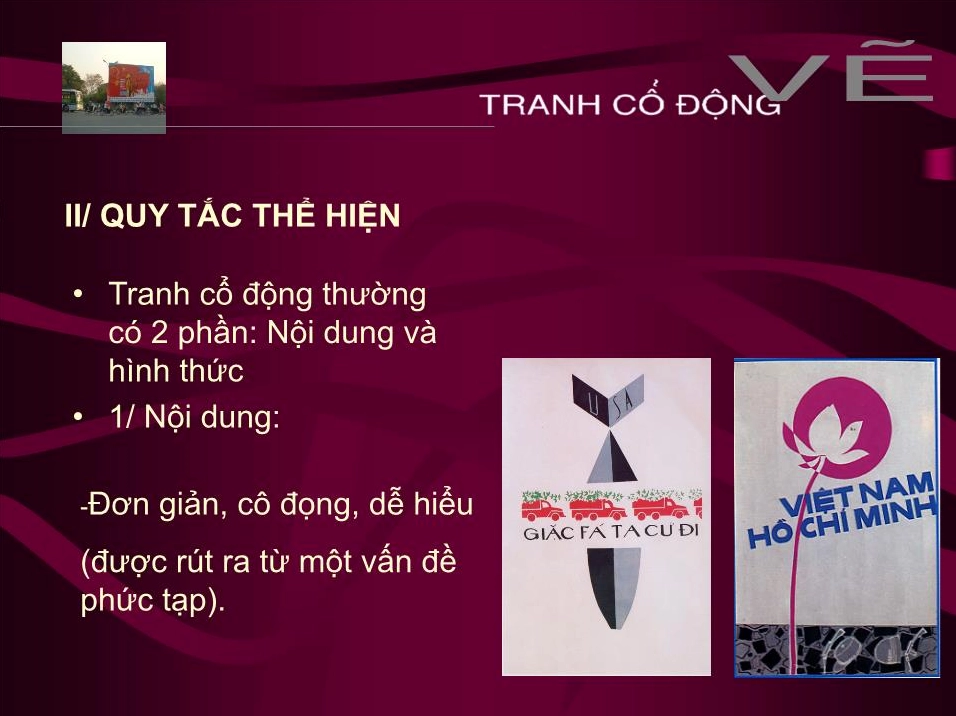Hoàn thiện tranh cổ động với màu sắc