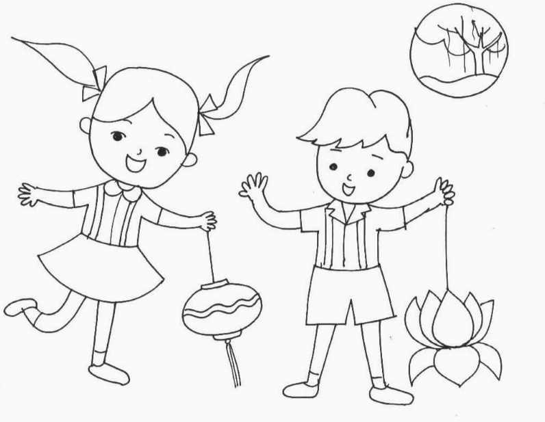 Hoàn thiện tranh Trung Thu với các chi tiết