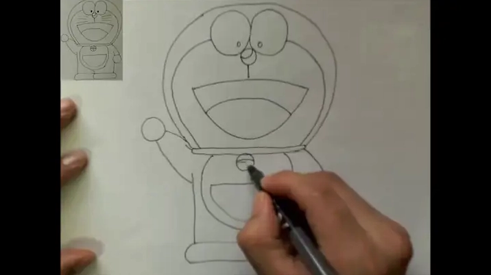 Hướng dẫn vẽ Doraemon