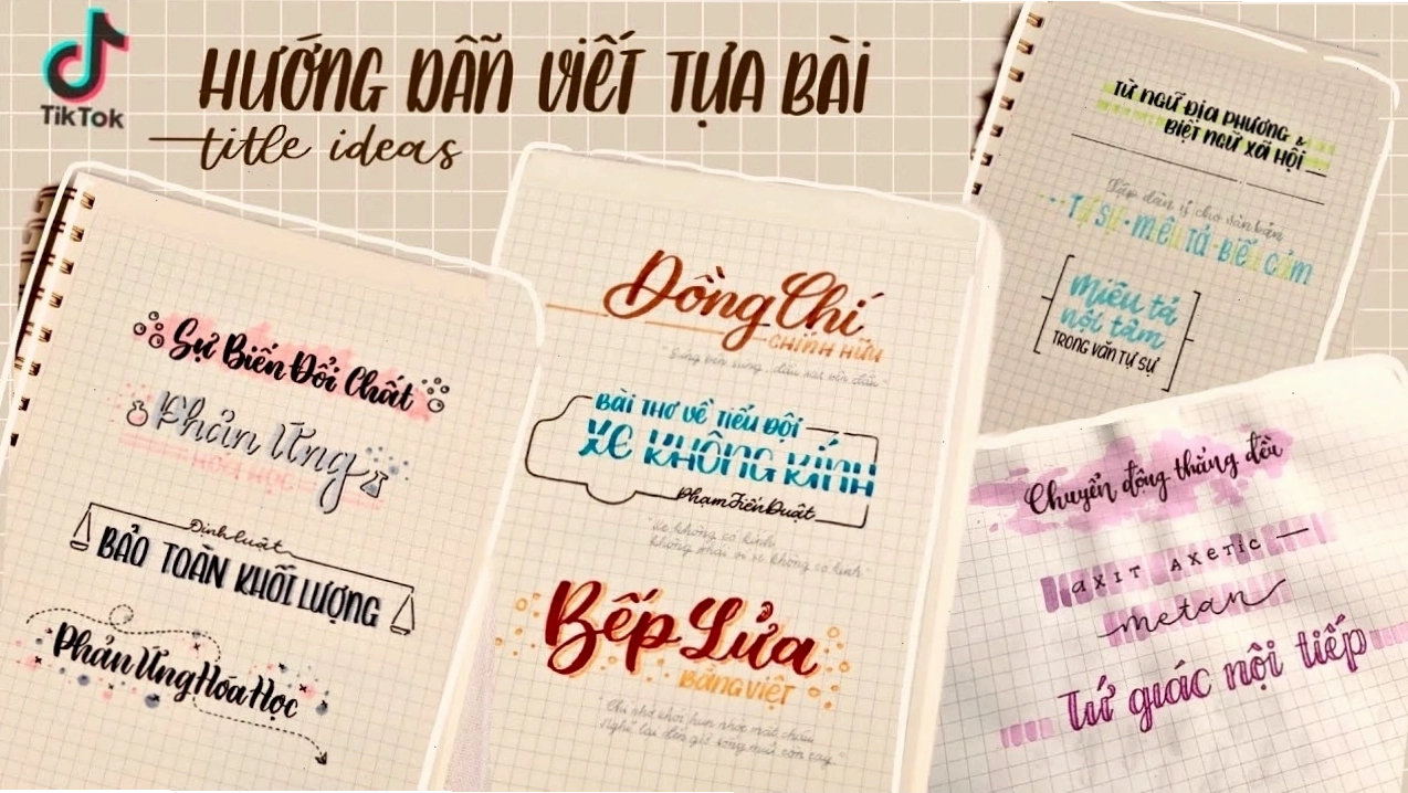 Hướng dẫn viết tựa bài Journal Title trên TikTok
