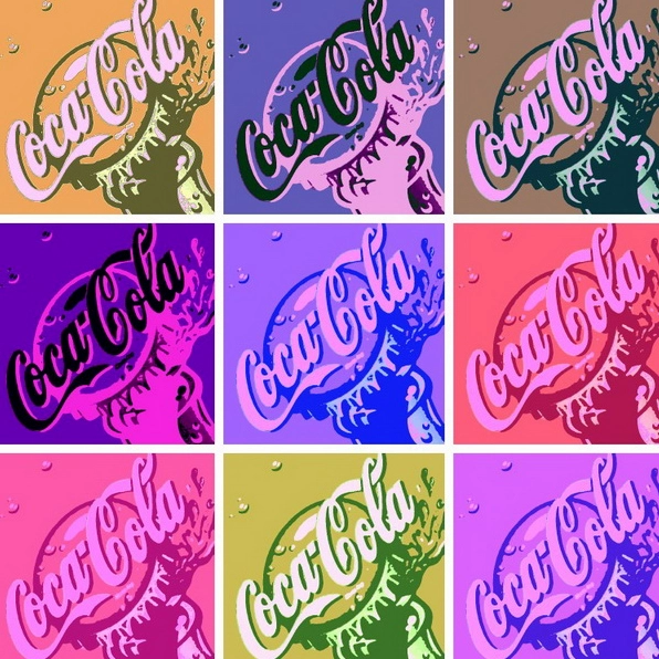 Minh họa các yếu tố trong Pop Art với hình ảnh và màu sắc độc đáo