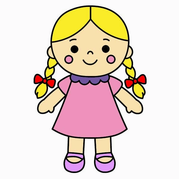 Minh họa cách vẽ búp bê