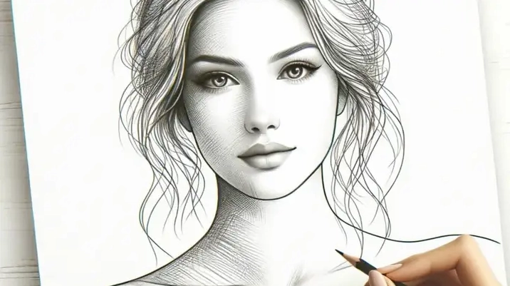 Minh họa tỷ lệ vàng trong vẽ chân dung