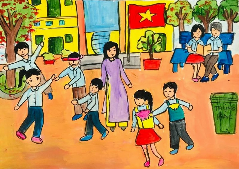 Nơi chắp cánh ước mơ và nuôi dưỡng tình yêu thương dưới mái trường.