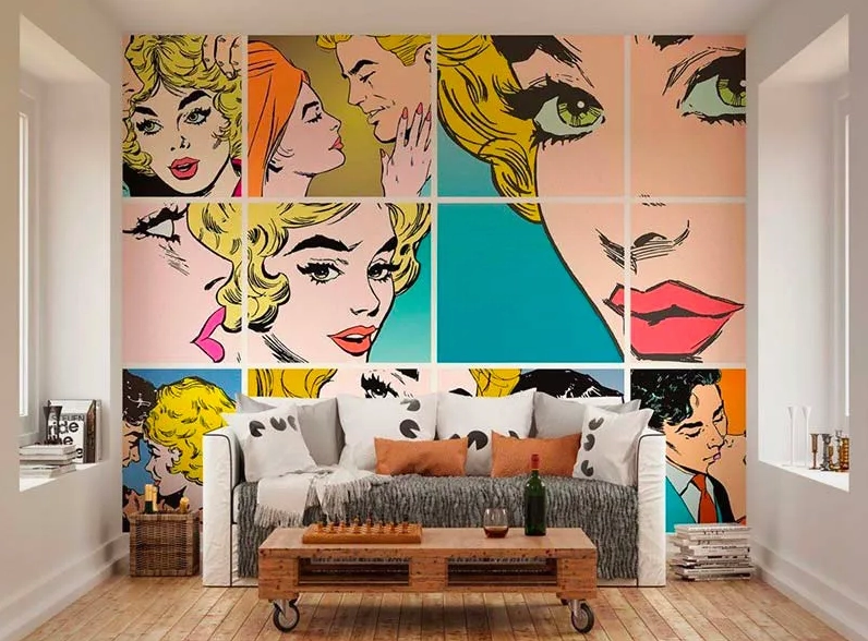 Nội thất phong cách Pop Art
