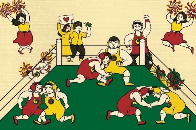 Phác thảo ban đầu cho một bức tranh Tết