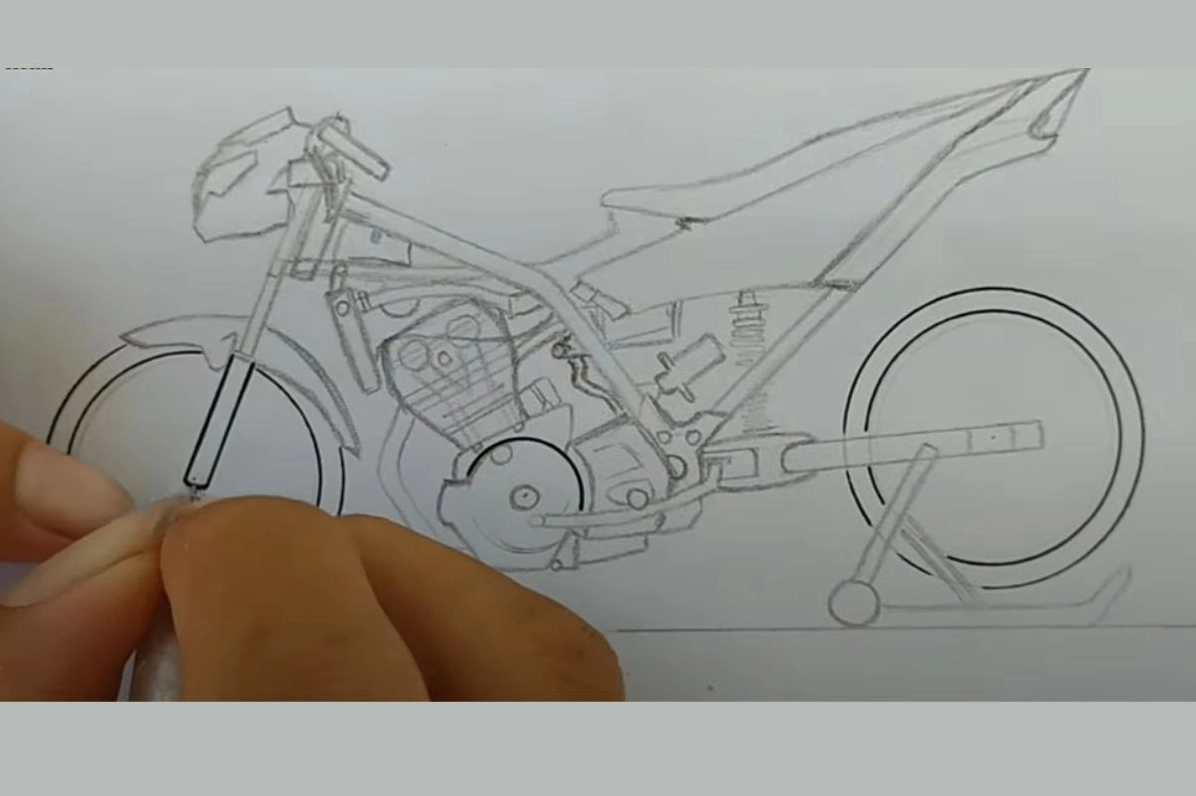 Phác thảo khung xe đạp dòng Satria