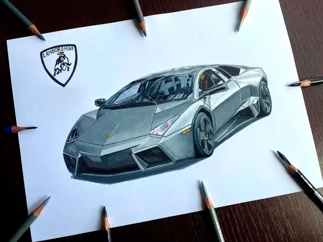Phác thảo tỷ lệ xe Lamborghini