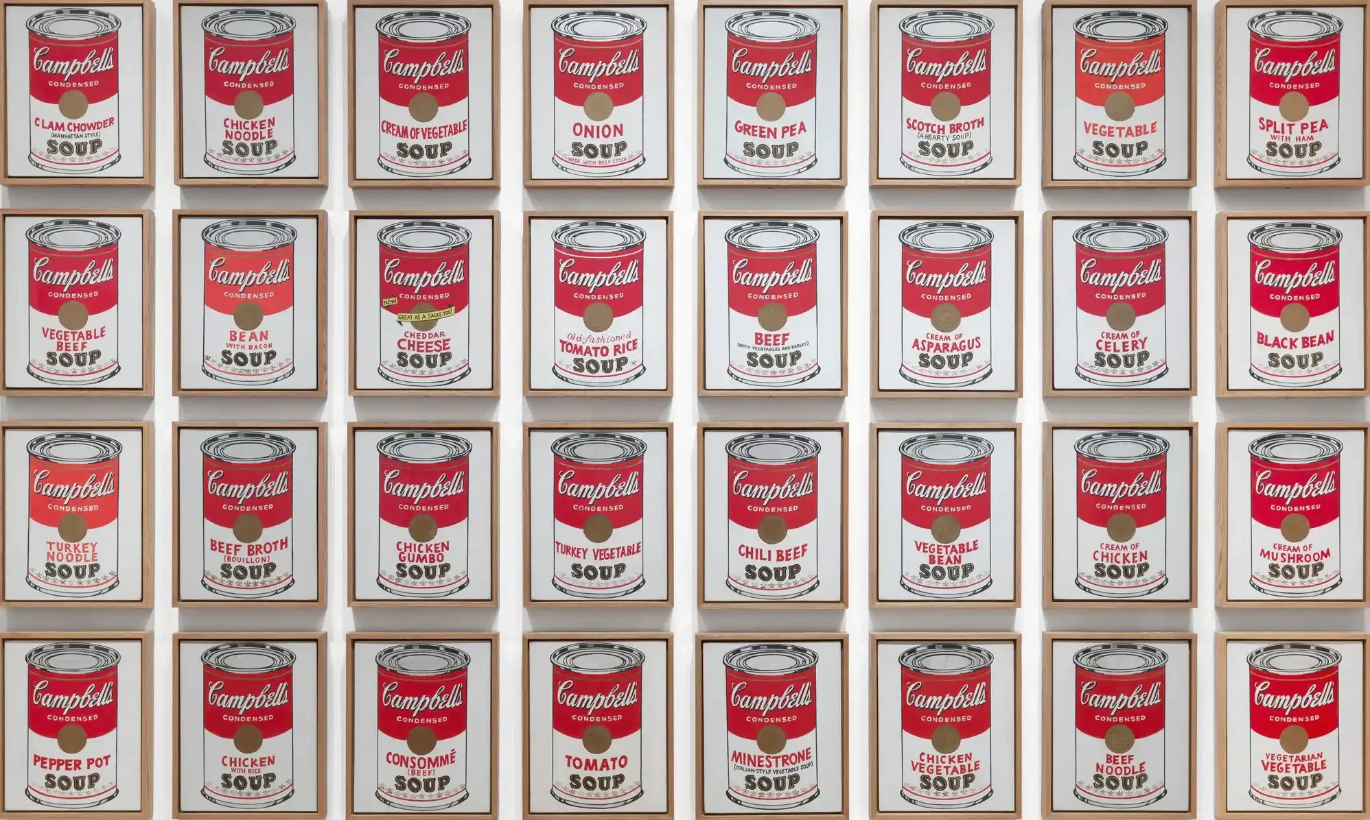 Tác phẩm Campbell's Soup Cans (1962)
