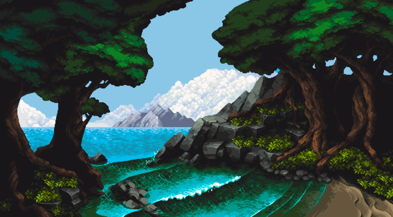 Tác phẩm pixel art chi tiết