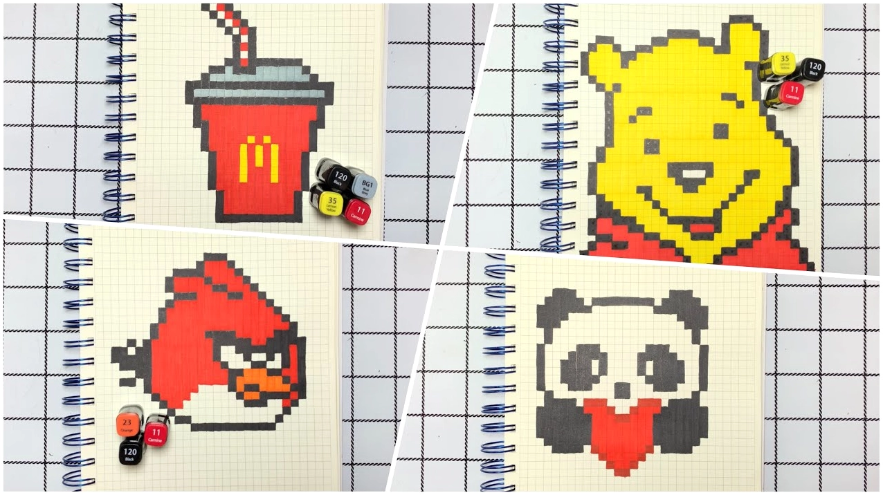 Tổng hợp các mẫu vẽ pixel art đẹp mắt