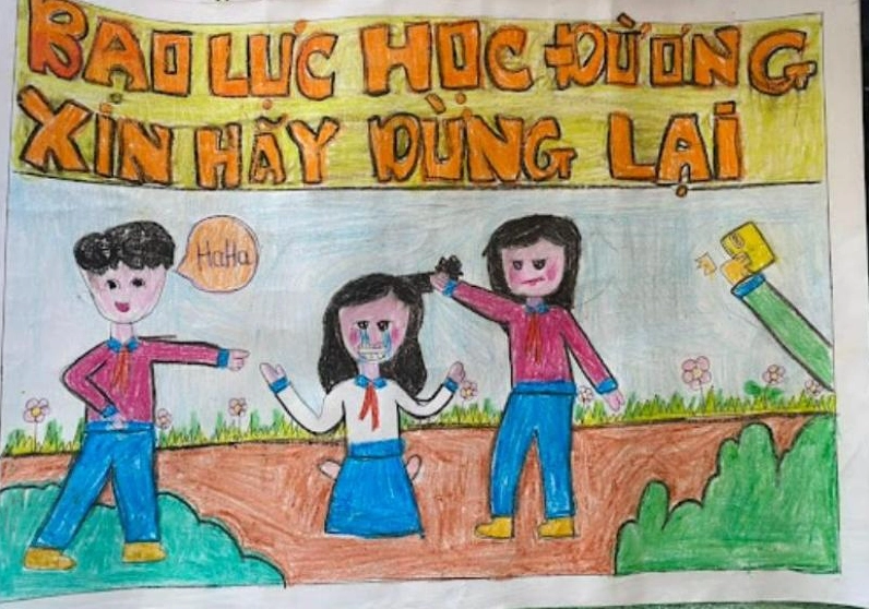 Tranh chân dung cảm xúc về bạo lực học đường