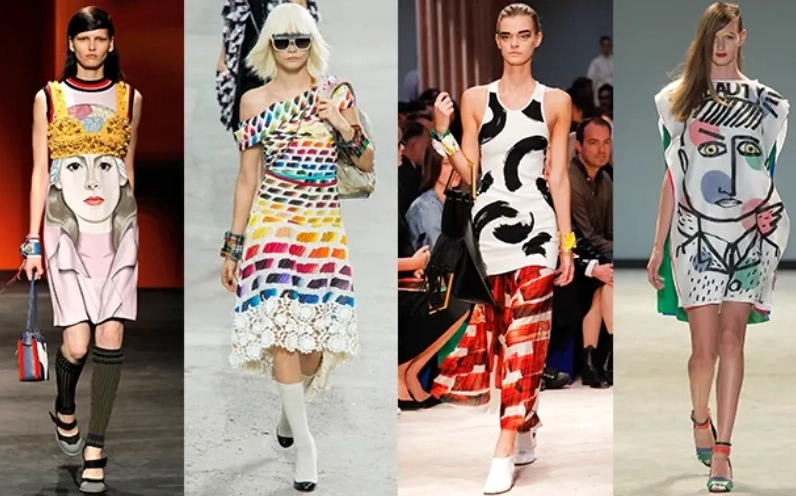 Ứng dụng của phong cách Pop Art trong ngành thời trang
