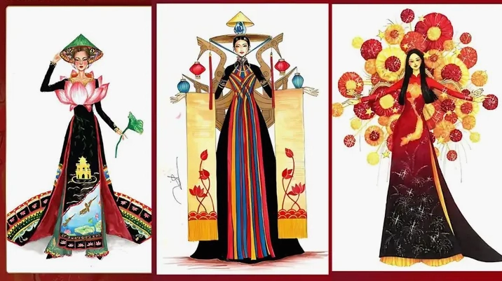 Vẽ áo dài thời trang