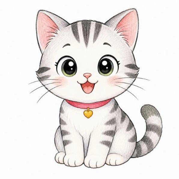 Vẽ con mèo đơn giản cho người mới bắt đầu