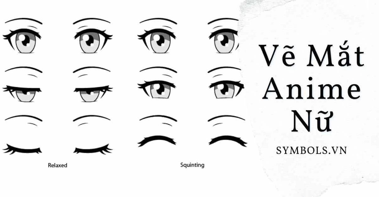 Vẽ mắt anime nữ với nhiều biến tấu