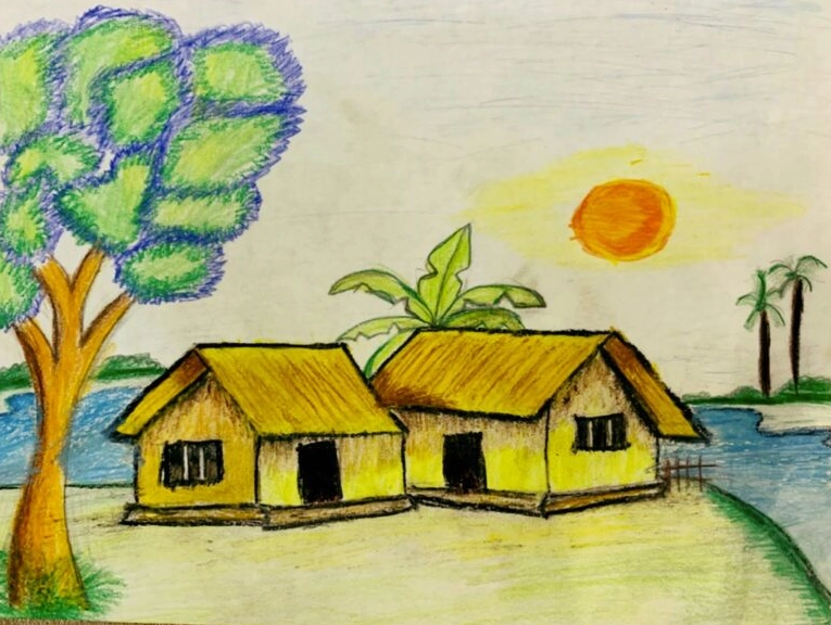 Vẽ ngôi nhà yên bình