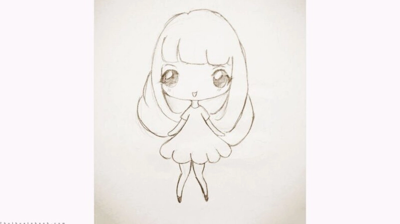 Vẽ người đơn giản, cute