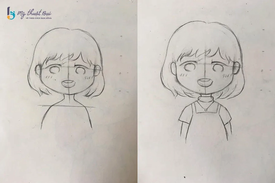Vẽ trang phục và thân hình cho nhân vật Chibi