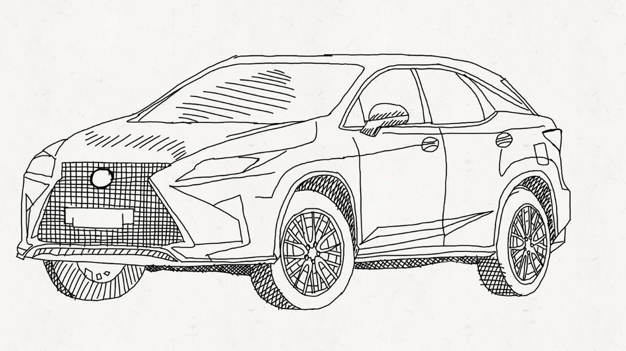 Vẽ xe ô tô Toyota đơn giản với các bước hướng dẫn chi tiết