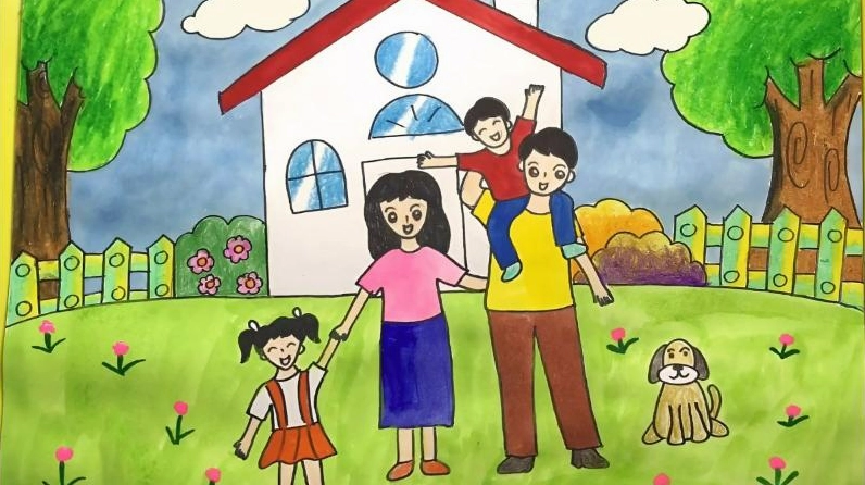 Ý nghĩa của việc vẽ tranh gia đình về mặt tinh thần