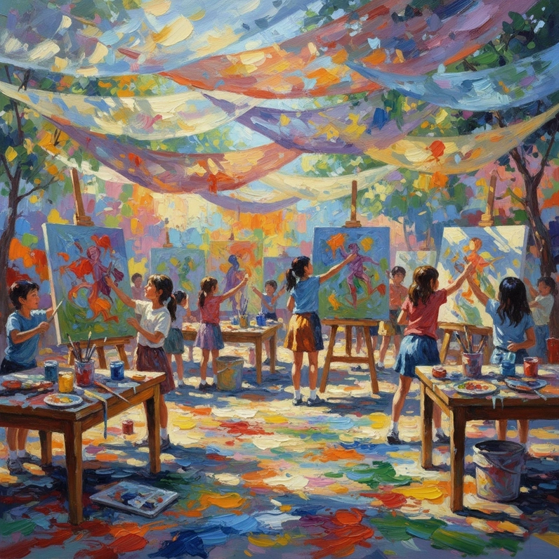 Ý tưởng sáng tạo tranh theo phong cách nghệ thuật Ấn tượng với màu sắc và bố cục độc đáo