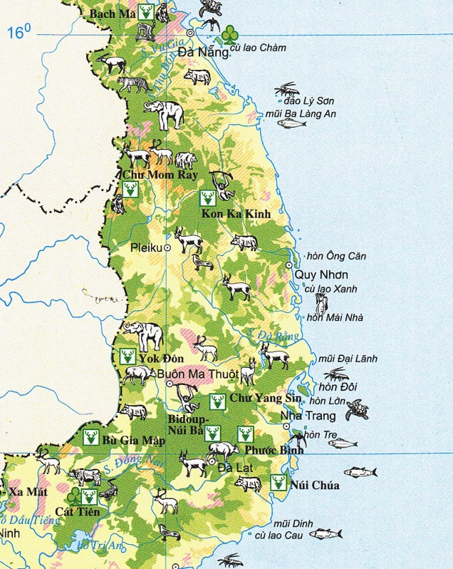 Bản đồ du lịch miền Trung