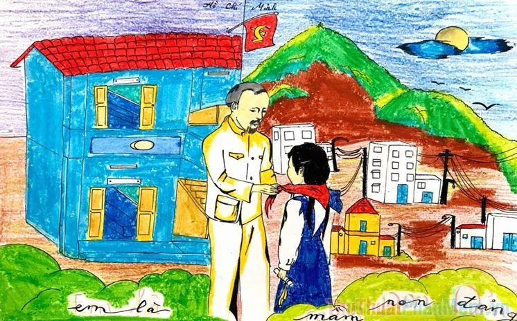 Bật mí cách vẽ sân trường mơ ước của em đầy sáng tạo