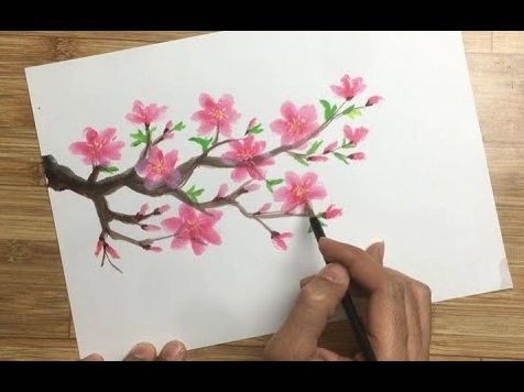 Bí Kíp Vẽ Hoa Đào Đơn Giản: Ai Cũng Làm Được Tết Này!