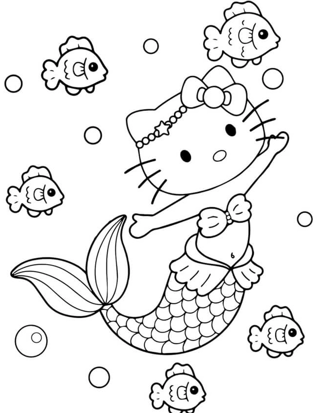 Biến tấu Hello Kitty nàng tiên cá