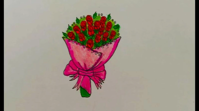 Bức tranh bó hoa đẹp