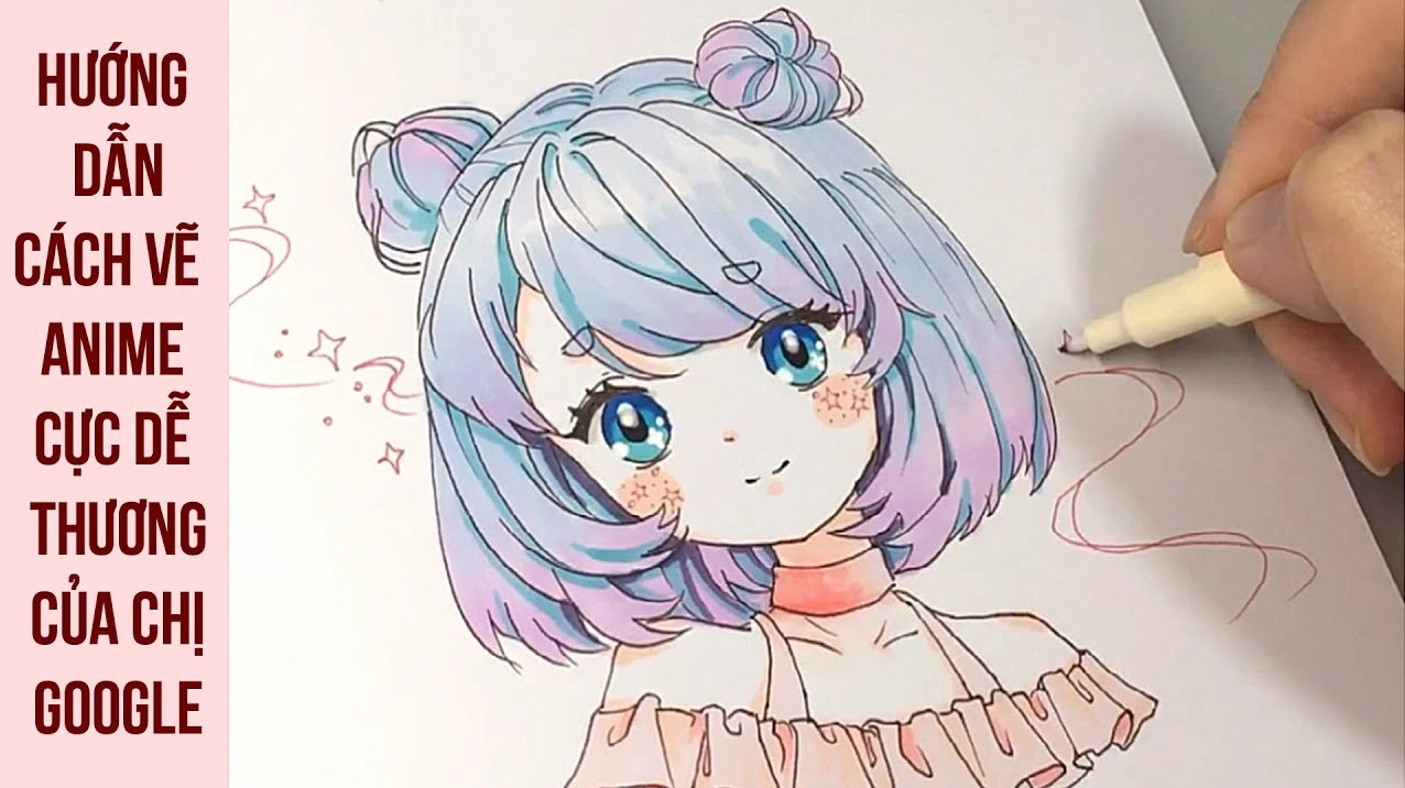Cách vẽ anime nữ dễ thương