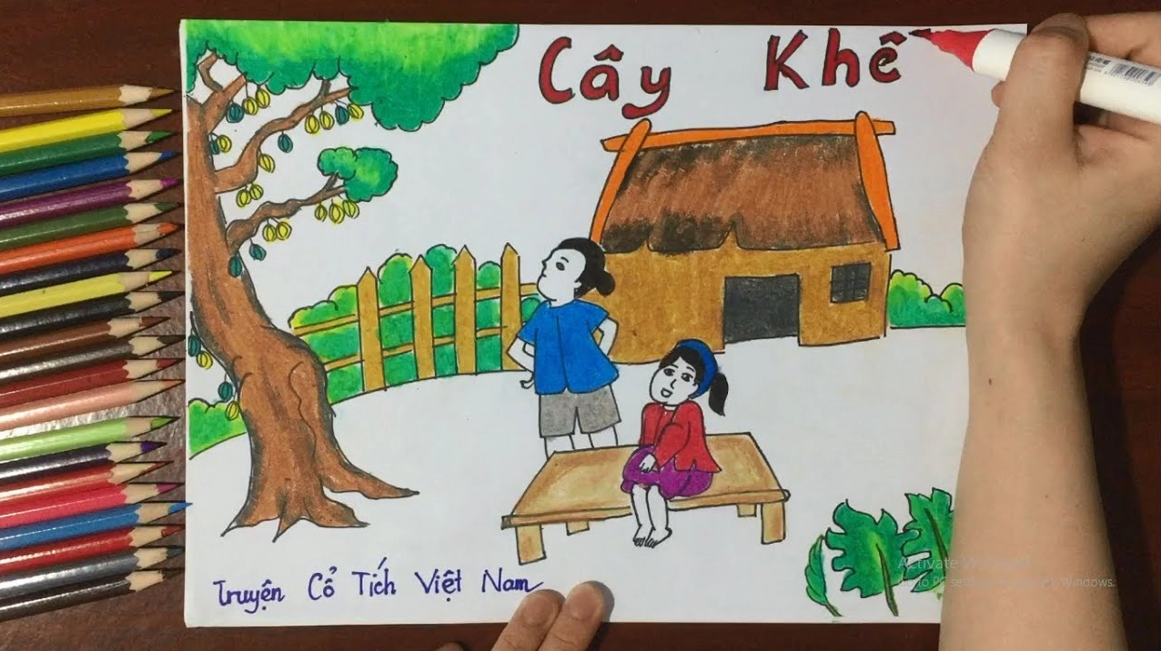 Cách Vẽ Cây Khế Chi Tiết Cho Người Mới Bắt Đầu