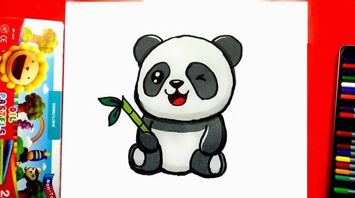 Cách vẽ hình con gấu trúc