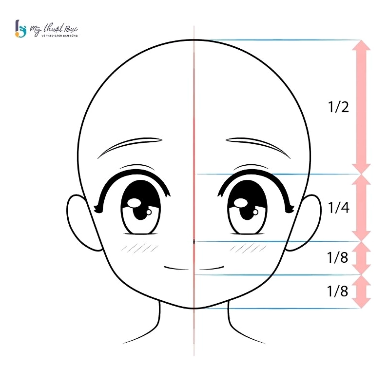 Cách vẽ khuôn mặt anime nữ cơ bản