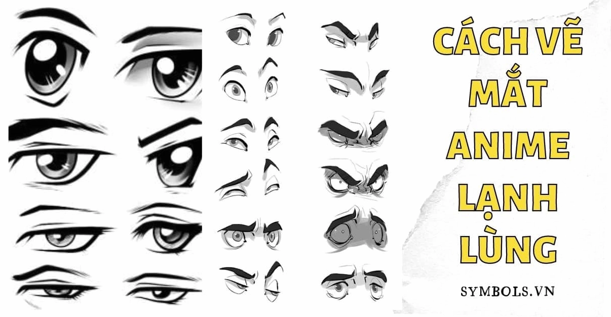Cách vẽ mắt Anime lanh lùng