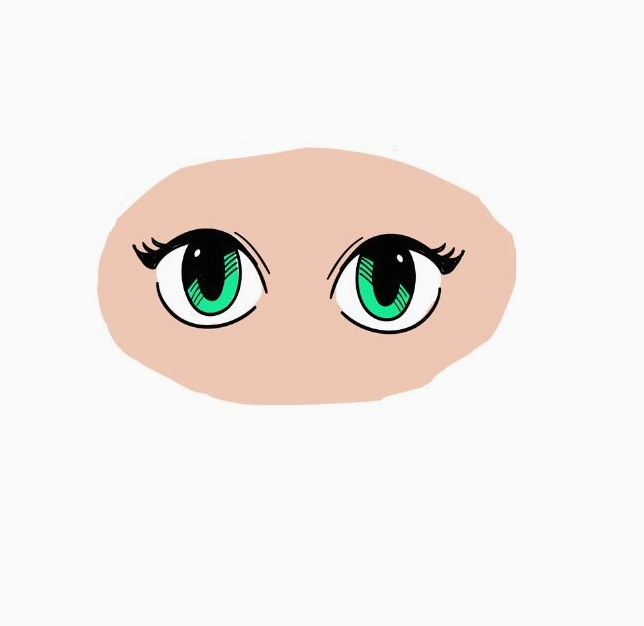 Cách vẽ mắt anime nữ bước 6